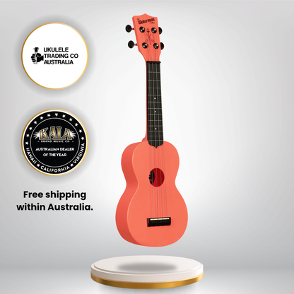 KA-R-WMS-PK-S Kala Pink Dusk Recycled Waterman Soprano Ukulele - Eco-Friendly Travel Ukulele - Australia