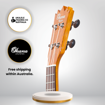 Ohana Sopranissimo Pineapple TTPK-25G – Solid Mahogany Teenie Tiny Ukulele