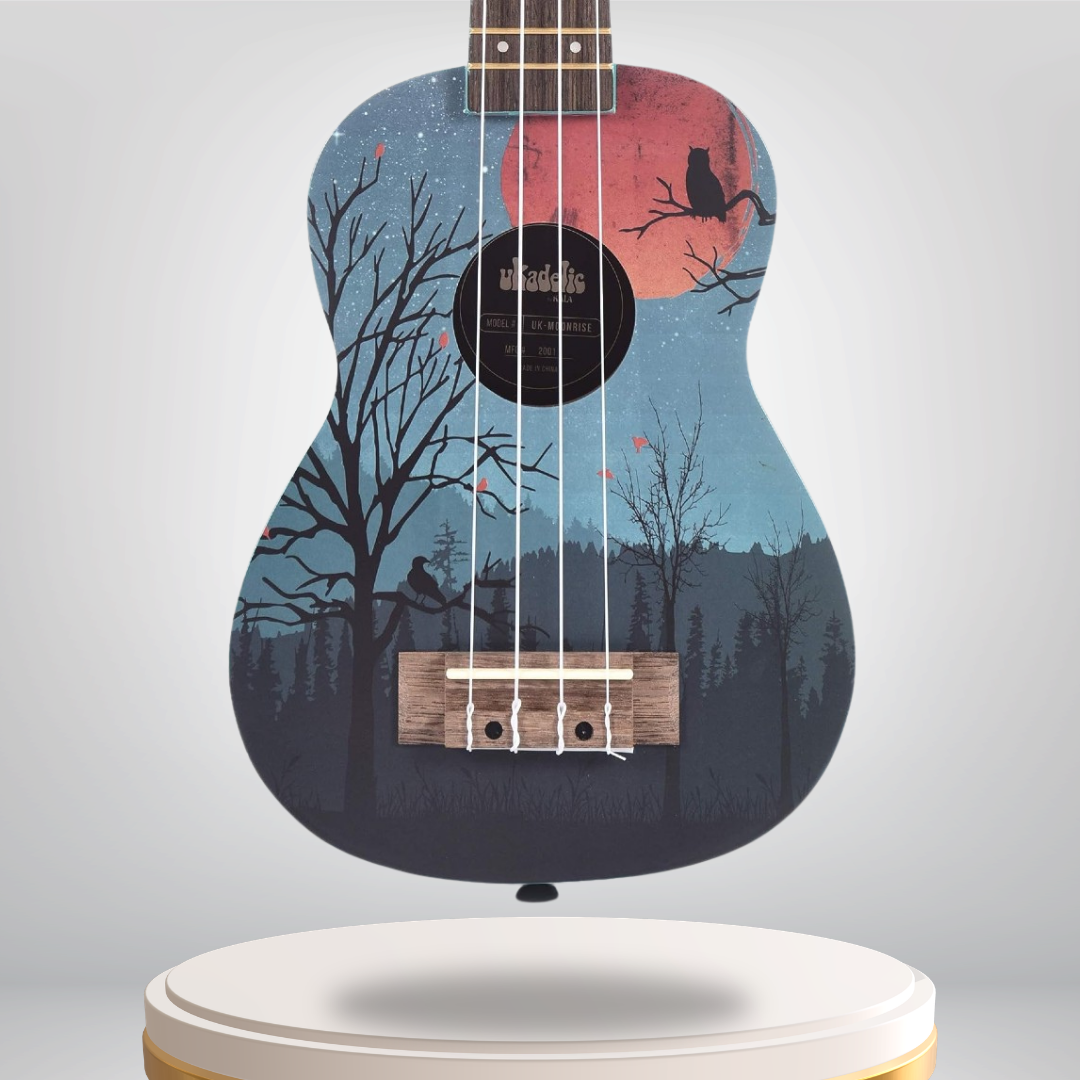 NUKMOONRISE Kala Ukadelic Moonrise Soprano Ukulele Art Series Soprano Ukulele Australia