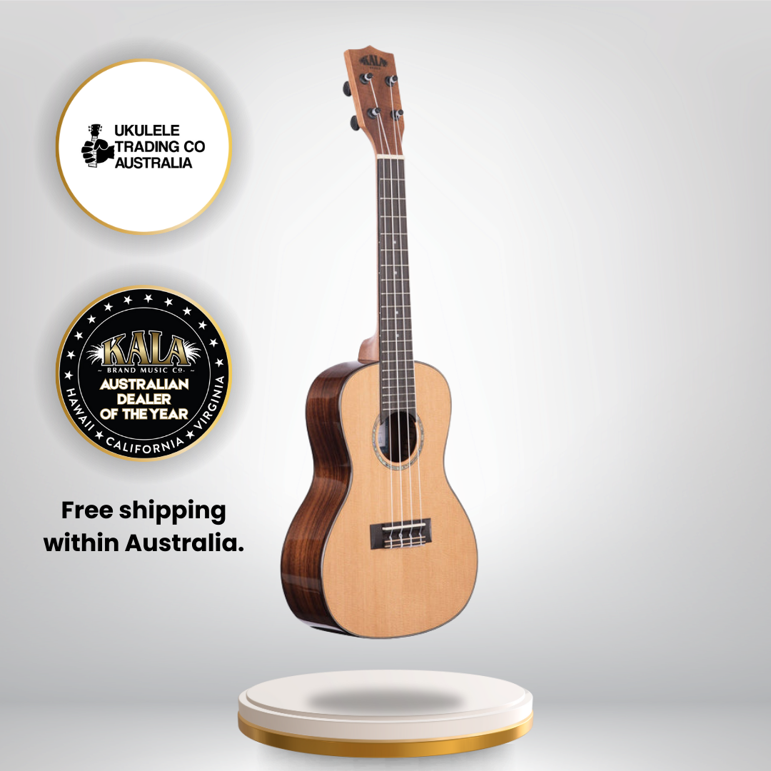 Kala KA-SCAC-C Concert Ukulele – Solid Cedar Top, Acacia Back &amp; Sides