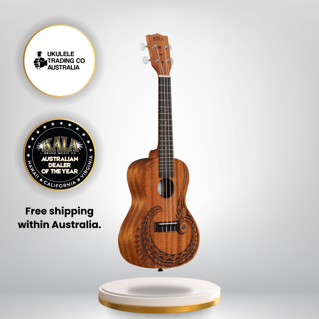 Kala concert ukulele soft gig bag compatible with Blackberry Candy Shoppe model.