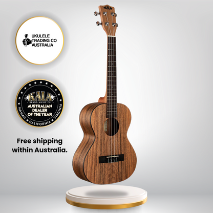 Kala KA-PWT Pacific Walnut Tenor Ukulele – satin finish, striking grain, tenor size.