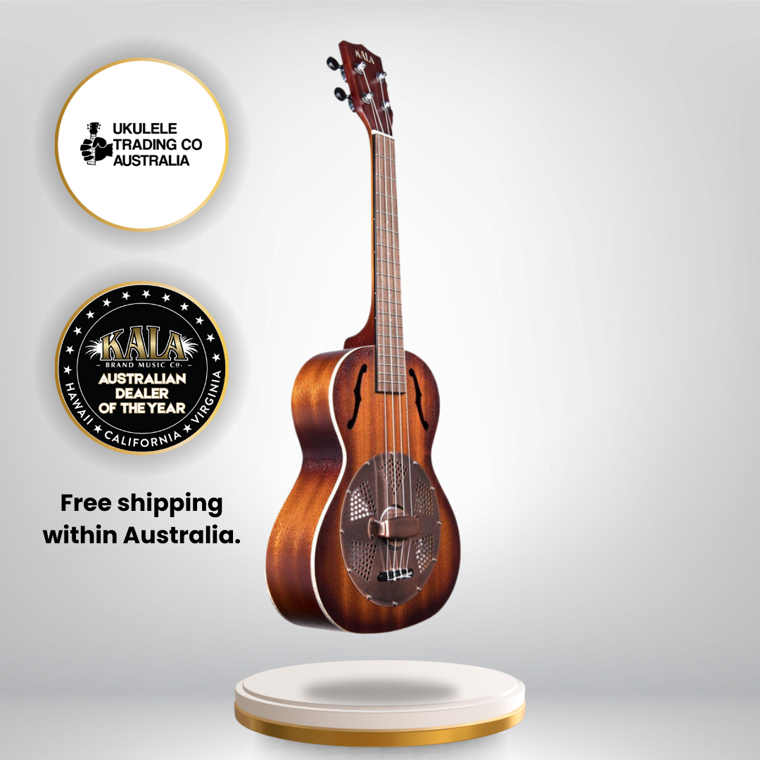 &quot;Kala KA-RES-BRS Resonator Tenor Ukulele with Brass Cover Plate&quot;