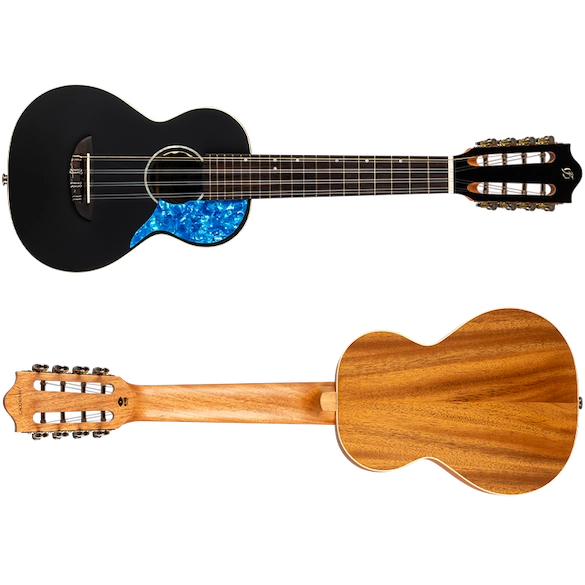 Flight IRIS8T Iris 8 Tenor 8-String Ukulele Solid Spruce Top Laminate Mahogany Back and Sides Active Pickup Tenor Ukulele Australia