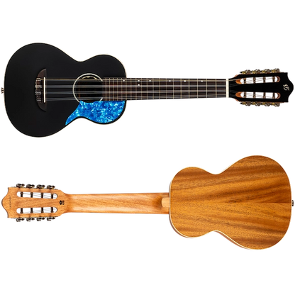 Flight IRIS8T Iris 8 Tenor 8-String Ukulele Solid Spruce Top Laminate Mahogany Back and Sides Active Pickup Tenor Ukulele Australia