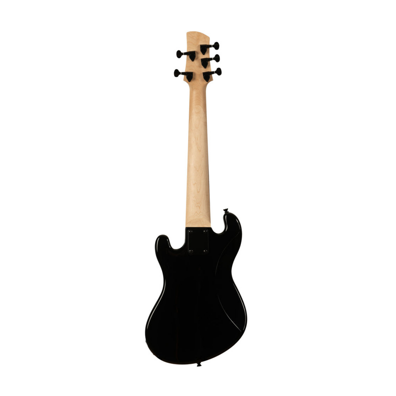 Solid Body 5-String Jet Black Fretless U•BASS Kala UBASS-SB5-BK-FL with sleek design and fretless fingerboard for smooth playability.