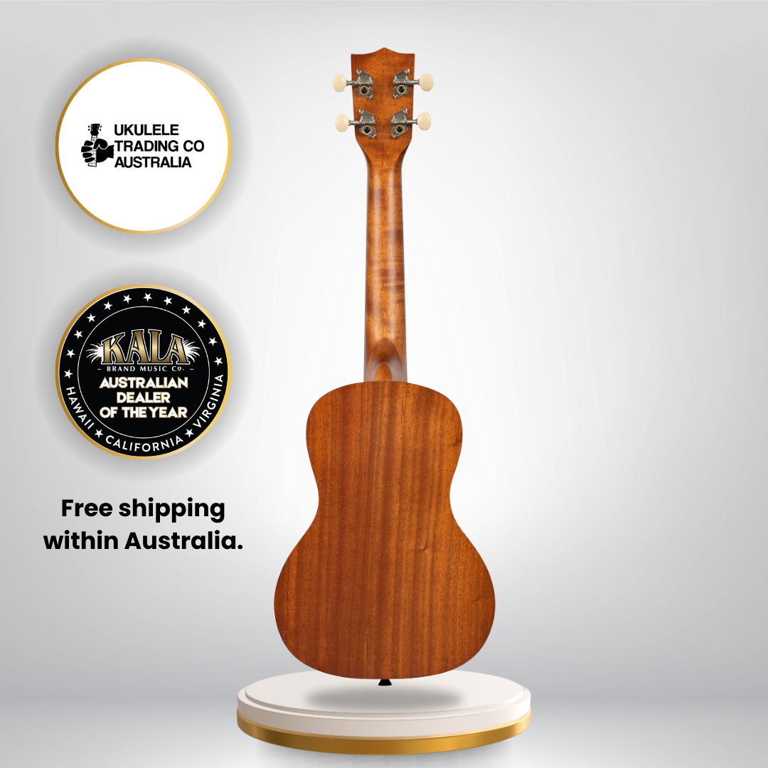 Kala Surf Series Riptide Concert Ukulele with gigbag – retro surf style, spruce top, mahogany body.