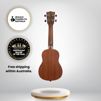 Kala KALA-LTP-S soprano ukulele starter kit with tuner, tote bag, and lessons