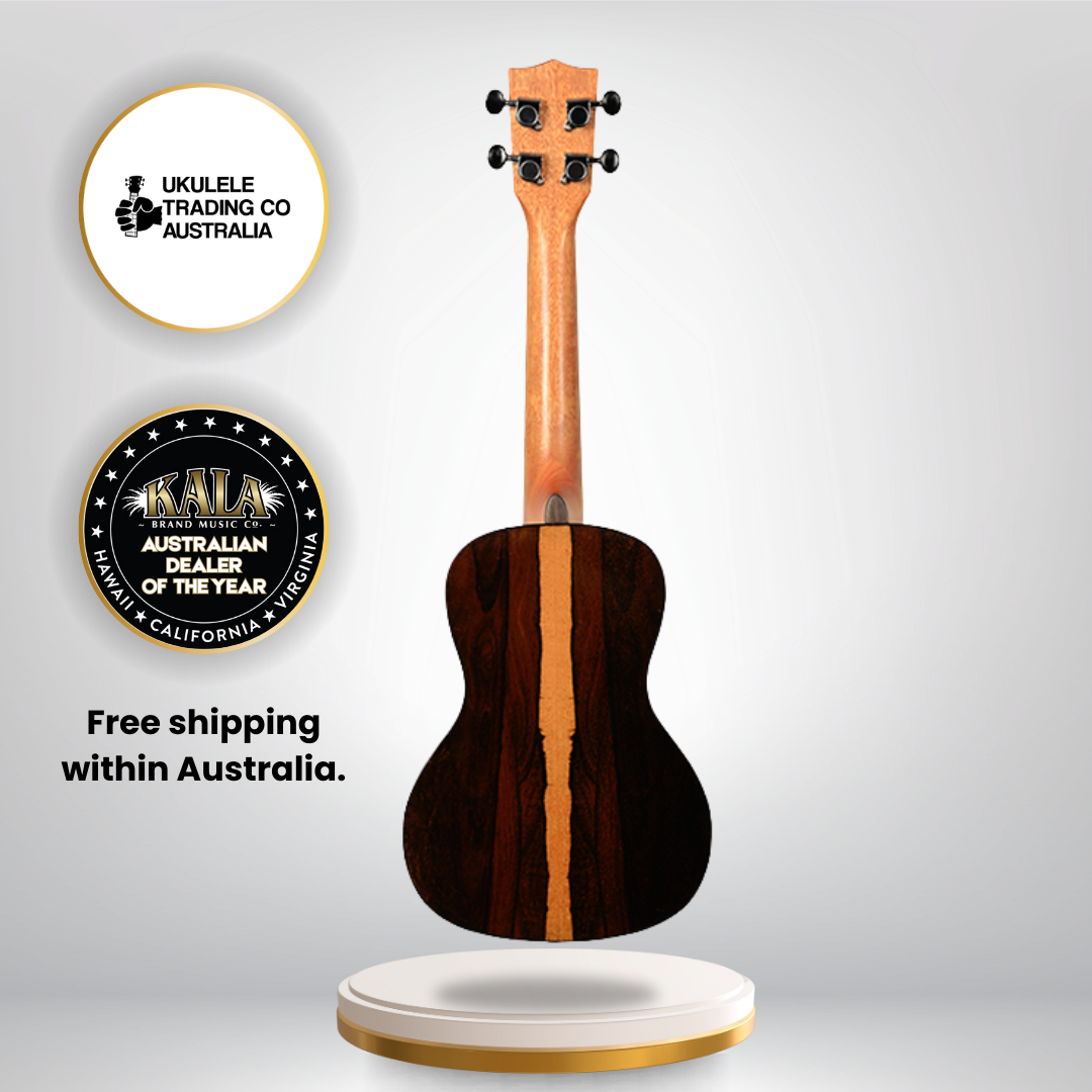 Kala KA-ZCT-C Concert Ukulele made from highly figured Ziricote wood