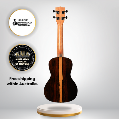 Kala KA-ZCT-C Concert Ukulele made from highly figured Ziricote wood
