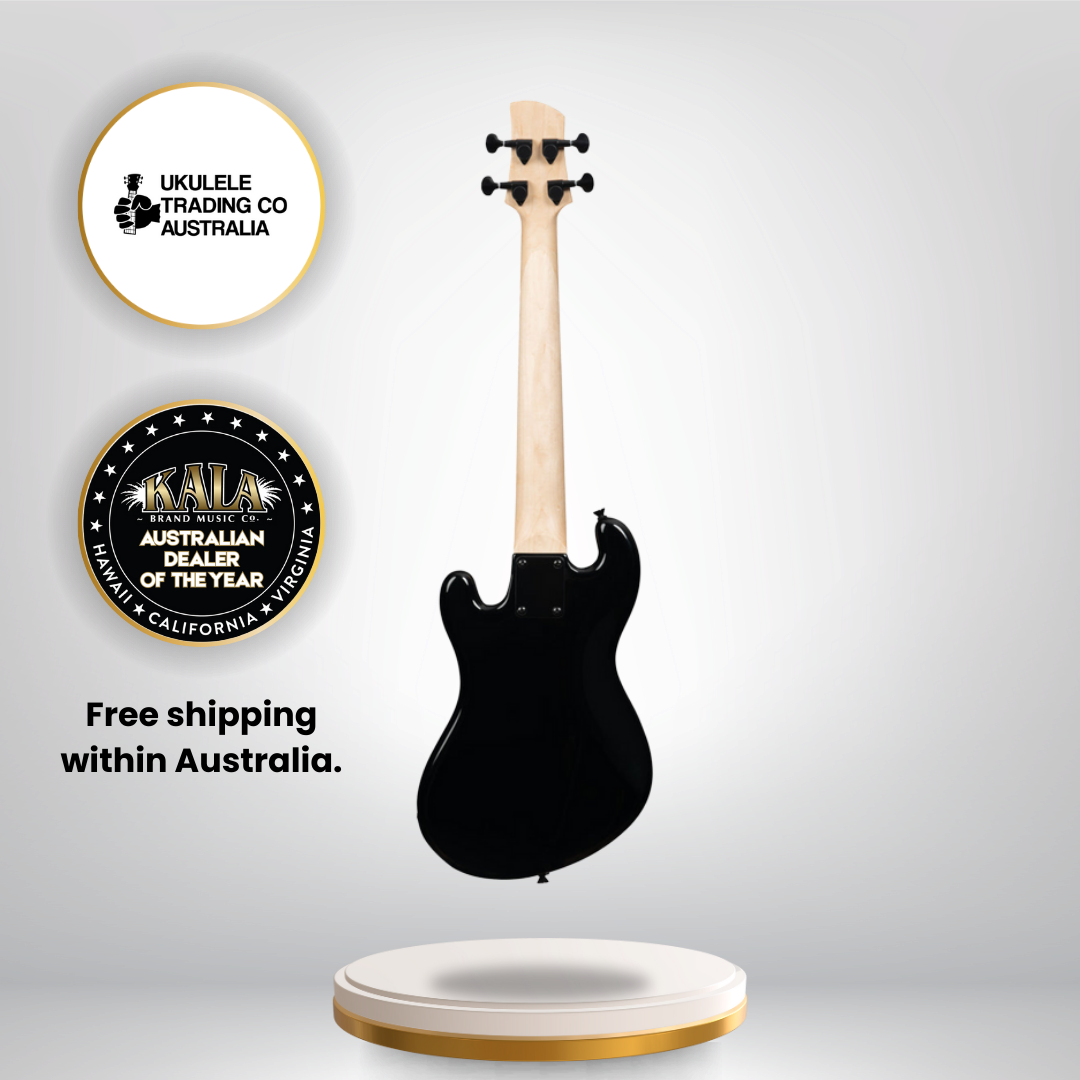 Kala Jet Black Fretted U•BASS® electric bass guitar