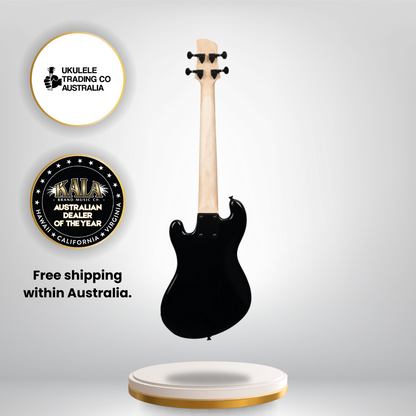 Kala Jet Black Fretted U•BASS® electric bass guitar
