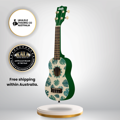 NUK-MONSTERA Kala Ukadelic Monstera Soprano Ukulele Tropical Plant Art Ukulele Australia