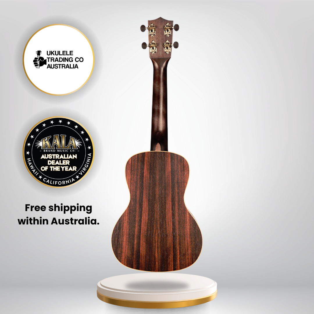 Kala KA-EBY-C Ebony Concert Ukulele with Gigbag