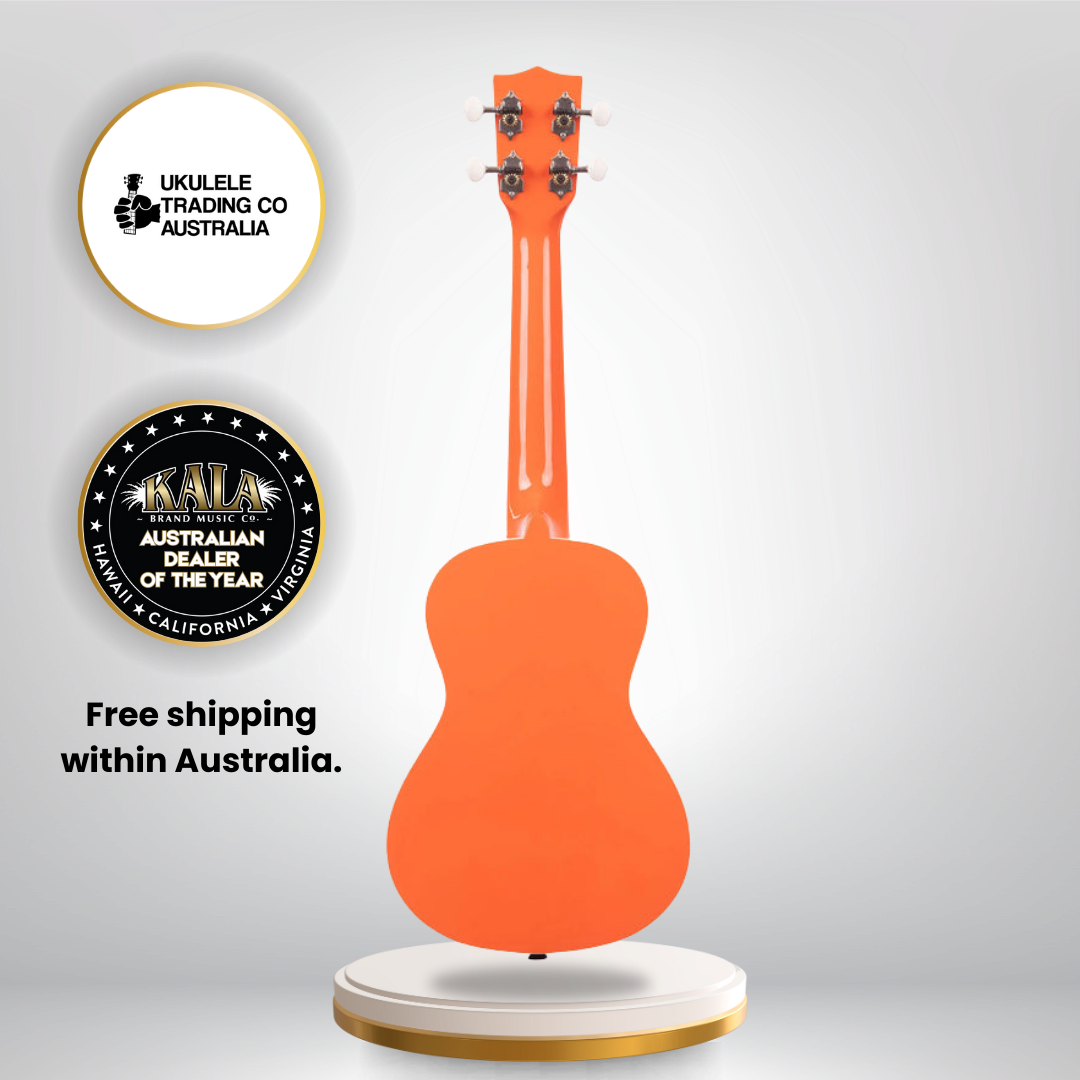 Kala Candy Shoppe Collection So Orange ukulele with Aquila strings
