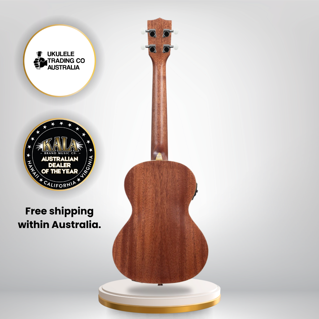 Kala KA-JTE-KZGD archtop ukulele with rosewood fretboard and mahogany neck