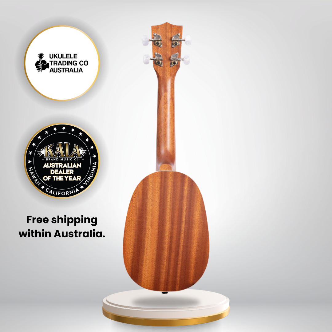 Kala KA-P Satin Mahogany Pineapple Soprano Ukulele with Gigbag – Best Ukulele for Beginners