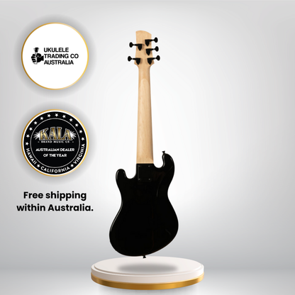 Kala UBASS-SB5-BK-FS Solid Body 5-String Jet Black Fretted U•BASS®