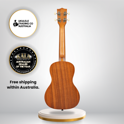 Kala Surf Dawn Patrol Concert Ukulele with gigbag – retro surfboard design, Aquila strings