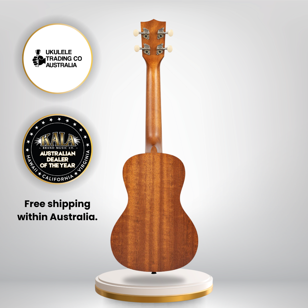 Kala Surf Far Out Concert Ukulele w/ Gig Bag – Retro Surf Style Meets Classic Ukulele Sound