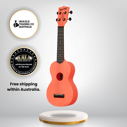 KA-R-WMS-PK-S Kala Pink Dusk Recycled Waterman Soprano Ukulele - Eco-Friendly Travel Ukulele - Australia