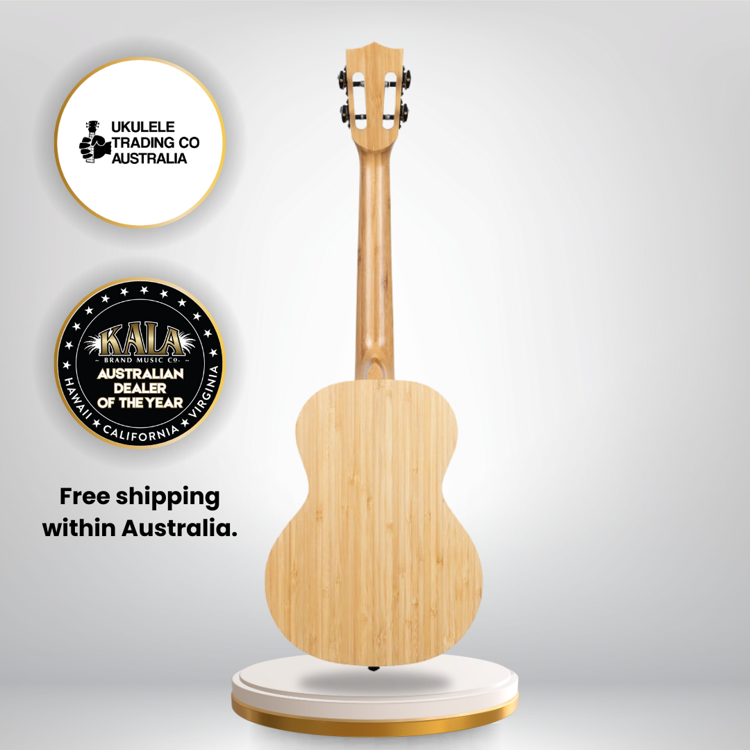 Eco-friendly Kala KA-BMB-T Bamboo Tenor Ukulele with free gigbag – beginner-friendly