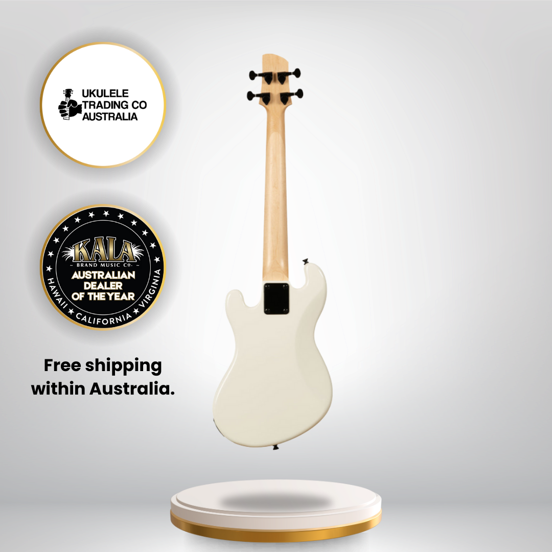 Kala Solid Body 4-String Sweet Cream Fretted U•BASS® – UBASS-SB-CR-FS