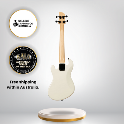 Kala Solid Body 4-String Sweet Cream Fretted U•BASS® – UBASS-SB-CR-FS