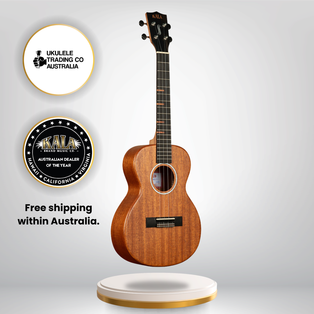 KA-WF-AMHG-T All Solid Mahogany Waterfall Tenor Ukulele