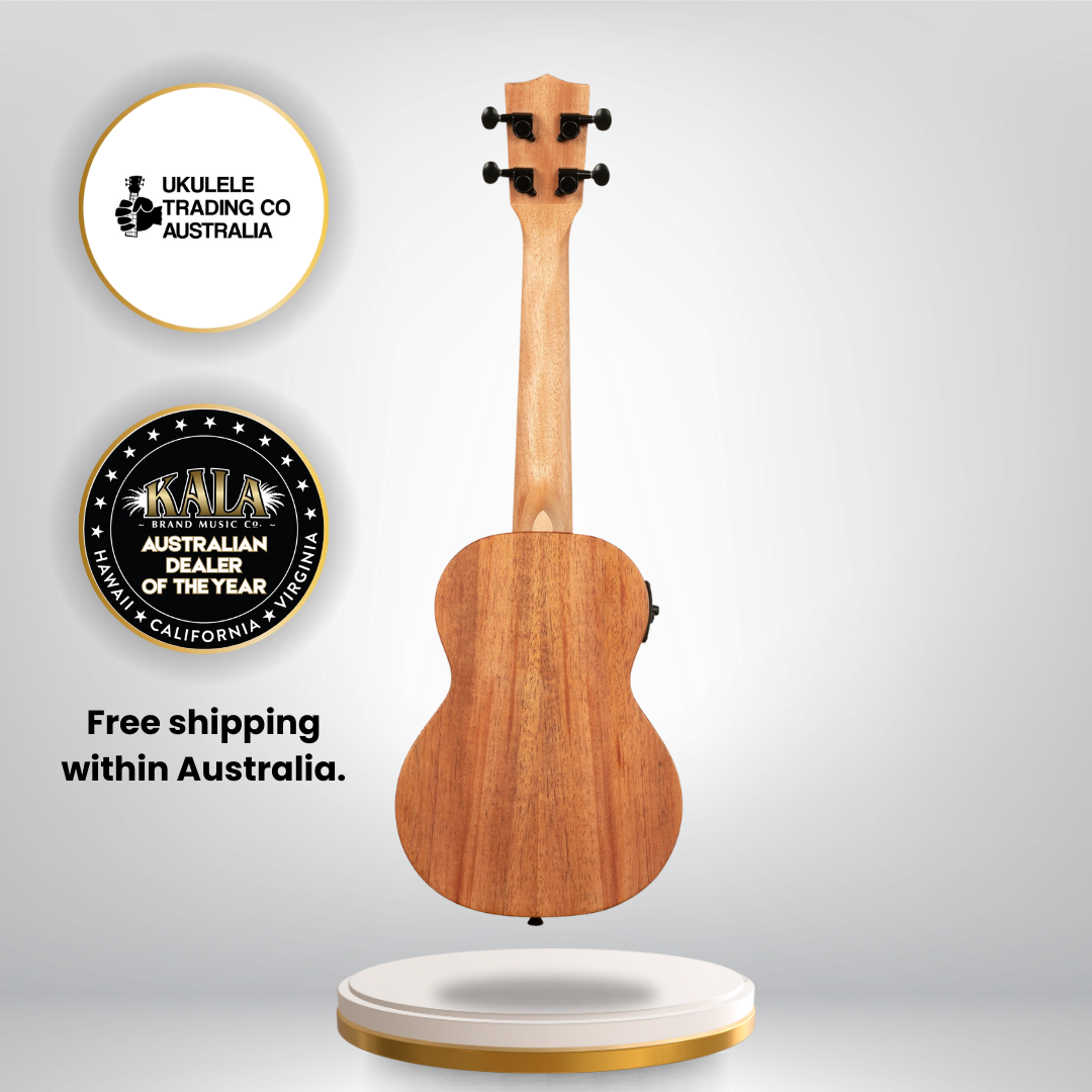 KA-JH-AMHG-C-E Kala James Hill All Solid Mahogany Concert Ukulele with Active EQ – Professional Acoustic-Electric Concert Uke for Teachers &amp; Performers