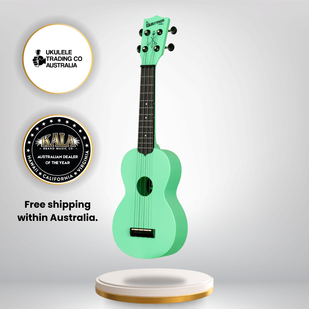 KA-R-WMS-GN-S Kala Waterman Soprano Ukulele Recycled Eco-Friendly Soprano Ukulele Australia