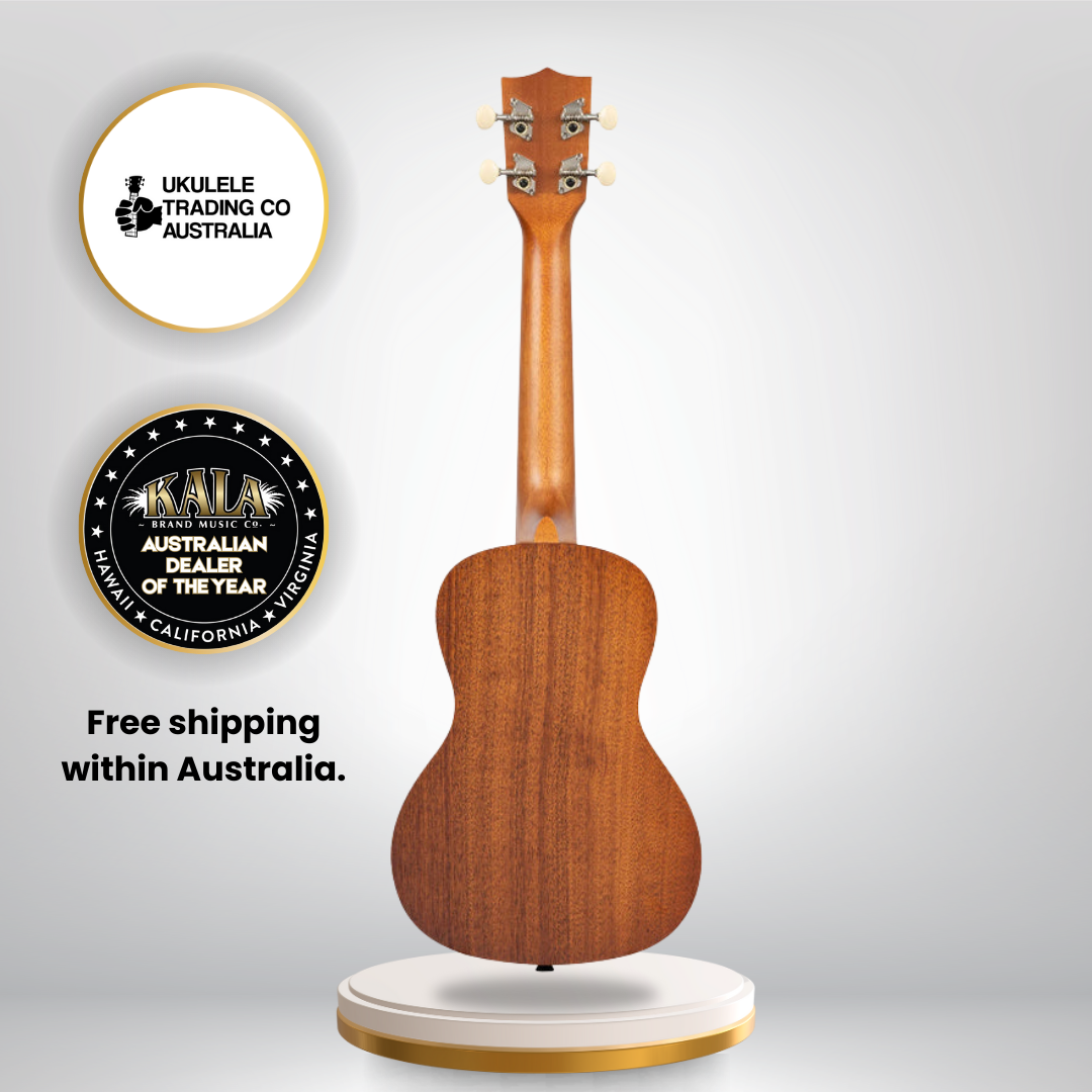 Kala Surf’s Up Concert Ukulele with retro surf design and gigbag