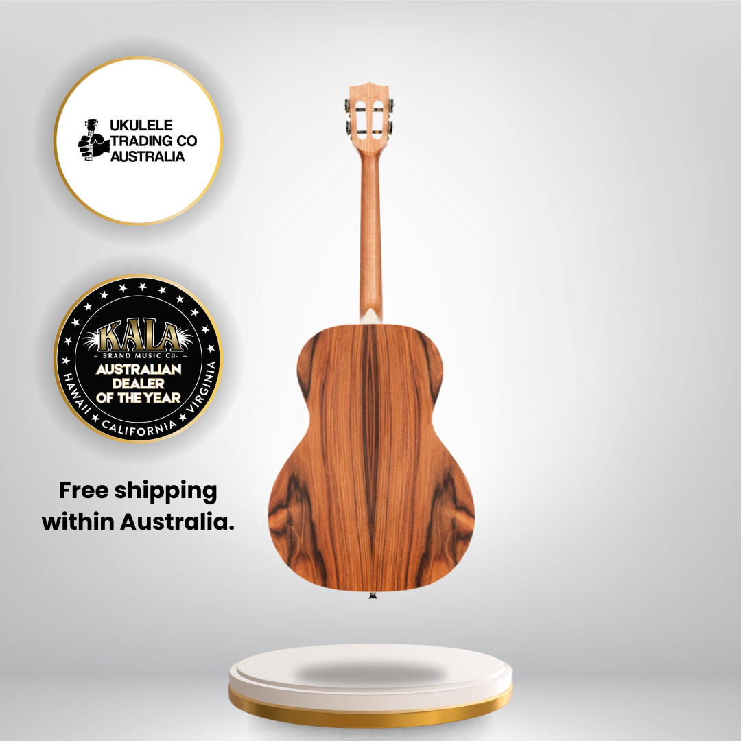 Solid spruce top pau ferro tenor guitar with satin finish