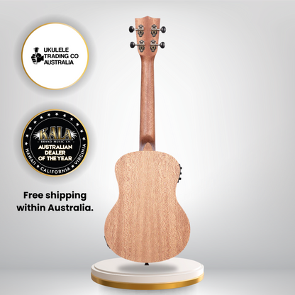 Kala KA-20TE Tenor Electric Ukulele with burled Meranti body and satin finish.
