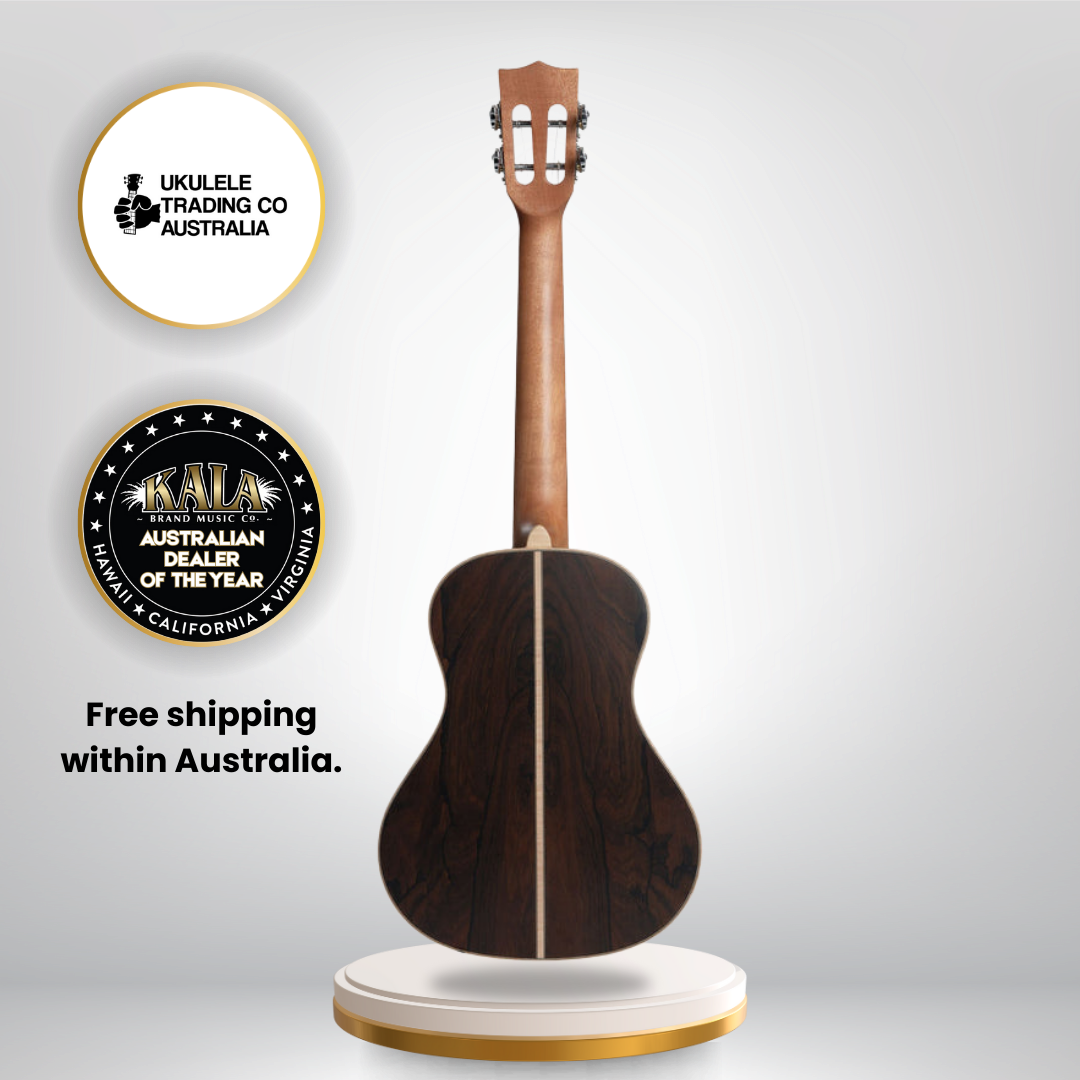 Kala KA-ASZCT-ST Super Tenor Ukulele with solid spruce top and ziricote back, includes Kala bag.