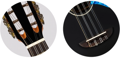 Flight IRIS8T Iris 8 Tenor 8-String Ukulele Solid Spruce Top Laminate Mahogany Back and Sides Active Pickup Tenor Ukulele Australia