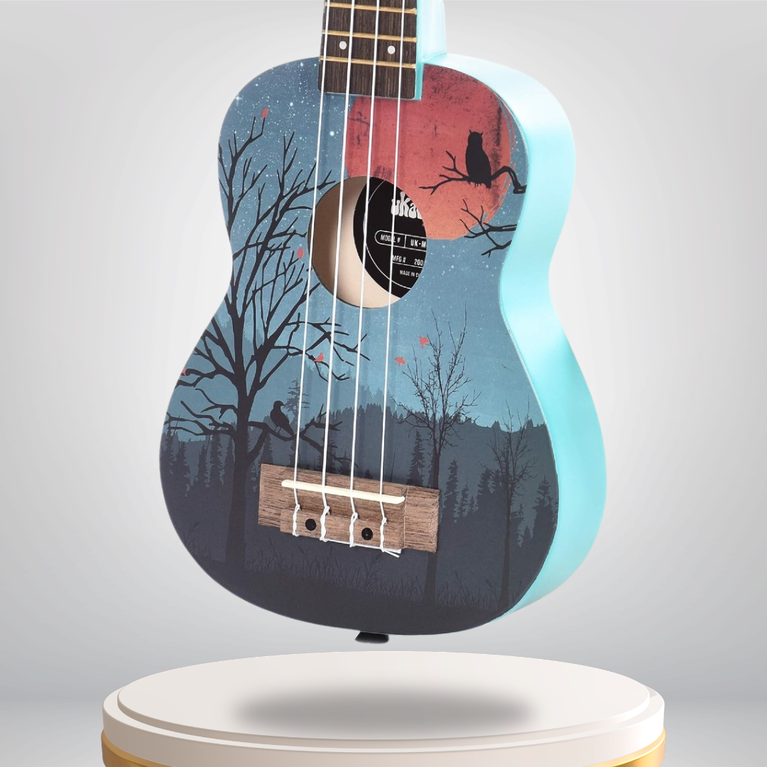 NUKMOONRISE Kala Ukadelic Moonrise Soprano Ukulele Art Series Soprano Ukulele Australia