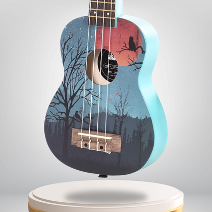 NUKMOONRISE Kala Ukadelic Moonrise Soprano Ukulele Art Series Soprano Ukulele Australia
