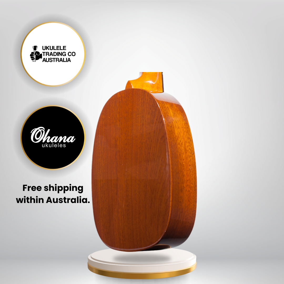Ohana Sopranissimo Pineapple TTPK-25G Solid Mahogany Mini Ukulele – teenie tiny size with big sound