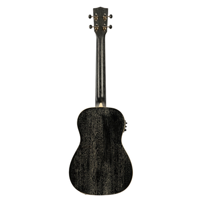 Kala KA-SDH-BE baritone ukulele with Salt &amp; Pepper Doghair gloss finish and built-in Fishman EQ.
