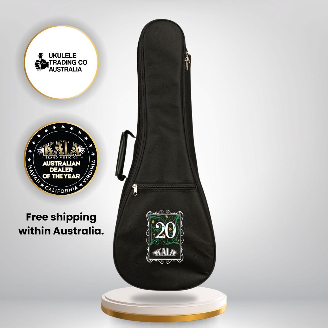 Kala 20th Anniversary Solid Spruce Quilted Sapele Baritone Ukulele