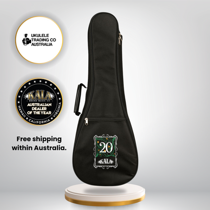 Kala 20th Anniversary Solid Spruce Quilted Sapele Baritone Ukulele
