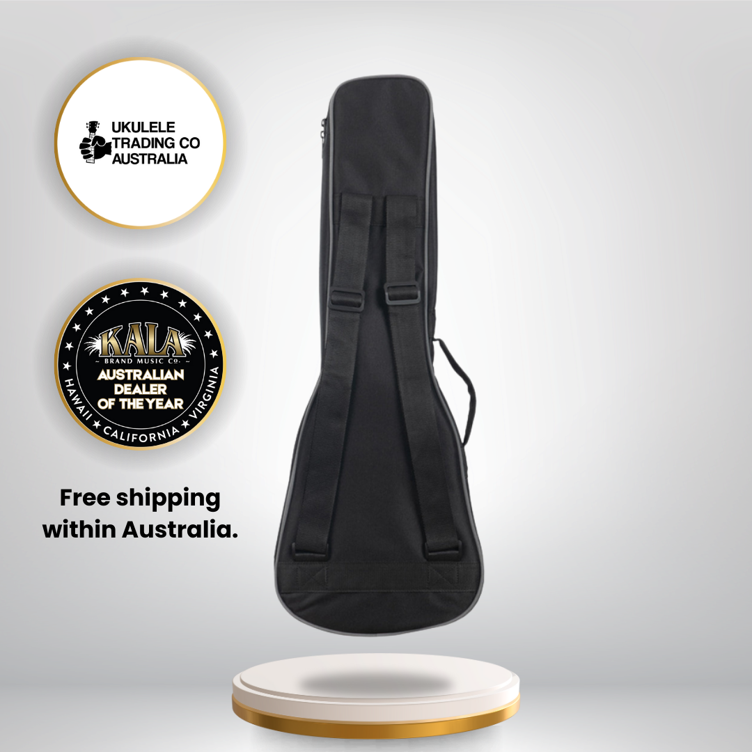 Kala Guidance Mahogany Concert Ukulele KA-GUIDANCE-C with Māori-inspired laser-etched artwork and warm mahogany tone.