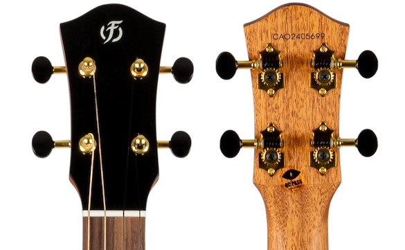 Flight Nomad Baritone Ukulele with solid mahogany body and black binding