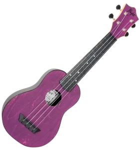 Flight TUS35 Purple Travel Soprano Ukulele – Linden Top, ABS Body, Aquila Strings &amp; Denim Gig Bag