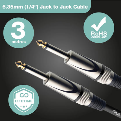 Stagg SGC3DL Deluxe Instrument Cable 3m (10ft)