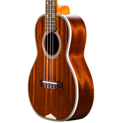 Ohana TK-39 Tenor Ukulele w/ Bag featuring all-solid premium mahogany, vintage satin finish, and warm, resonant tone with classic aesthetics.