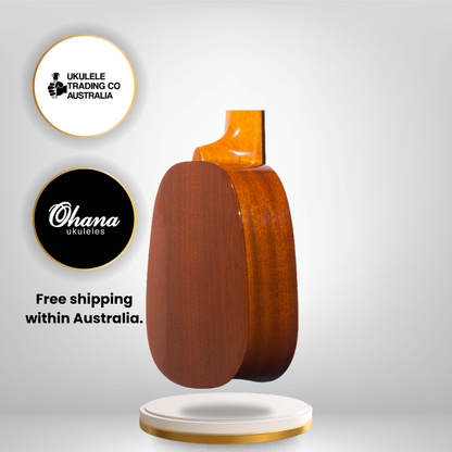 Ohana Sopranissimo Pineapple TTPK-25G – Solid Mahogany Teenie Tiny Ukulele