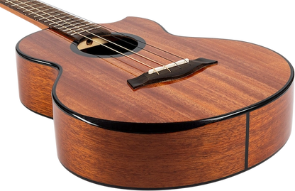 Flight Nomad Baritone Ukulele with solid mahogany body and black binding