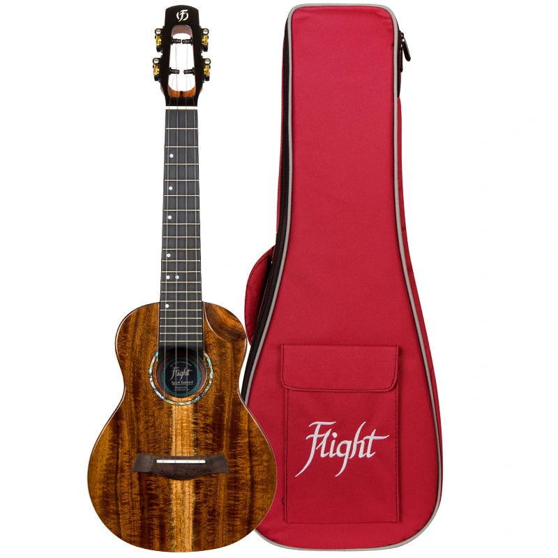 Flight Spirit EQ-A Concert Electro-Acoustic Ukulele SPIRITCEQA All Solid Acacia Double C1U Pickup Australia